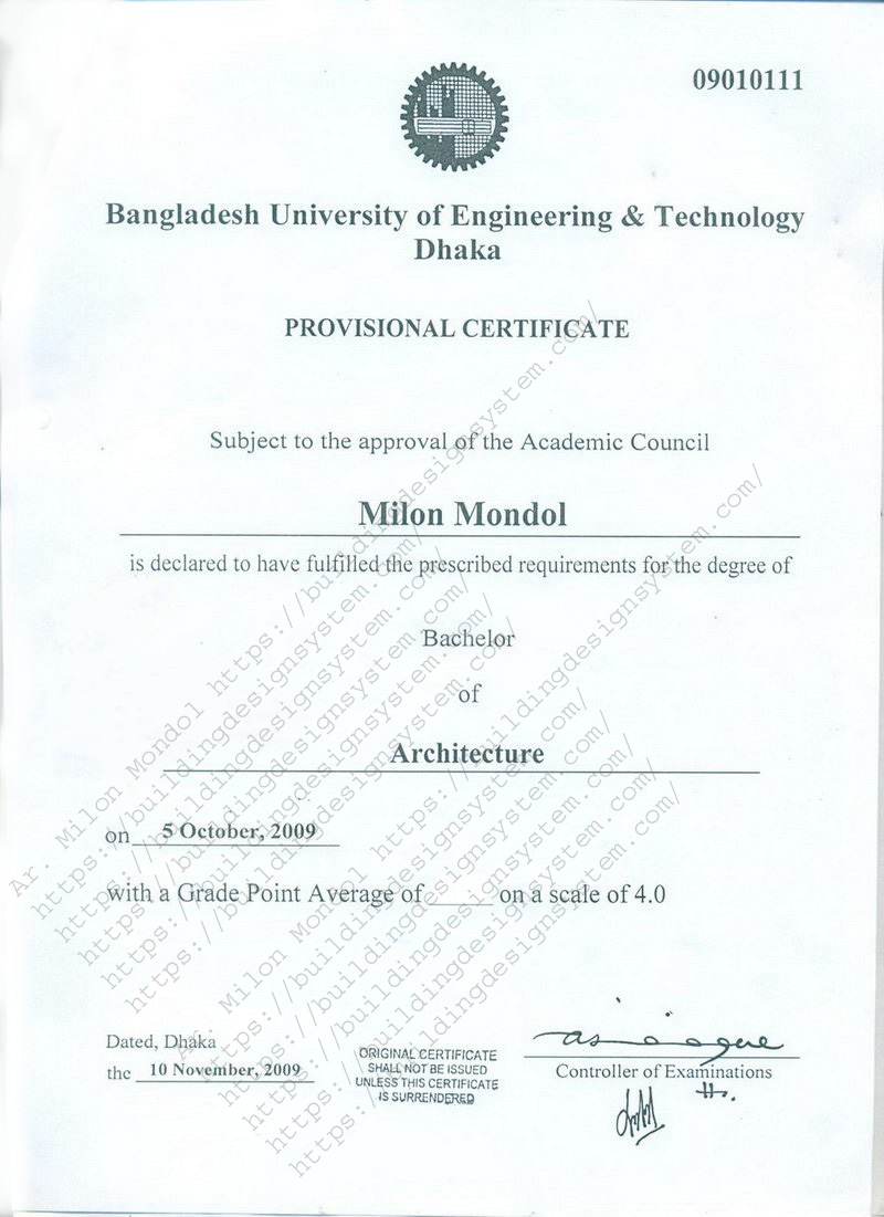 Ar. Milon Mondol bulding design system barishal